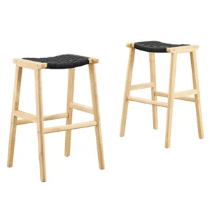 Saorise Wood Bar Stool - Set of 2