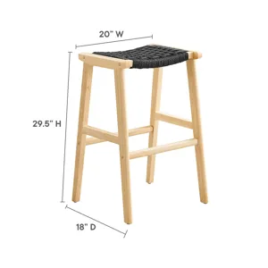 Saorise Wood Bar Stool - Set of 2