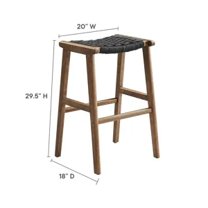 Saorise Wood Bar Stool - Set of 2