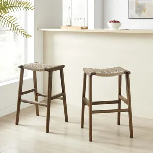 Saorise Wood Bar Stool - Set of 2