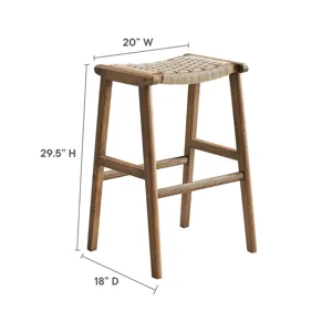 Saorise Wood Bar Stool - Set of 2