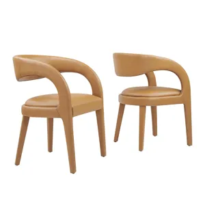 Pinnacle Vegan Leather Dining Chair Set of Two