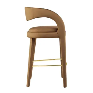 Pinnacle Performance Velvet Bar Stool Set of Two
