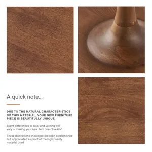 Lina Round Mango Wood Coffee Table