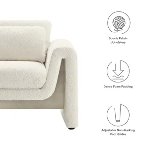 Waverly Boucle Upholstered Armchair