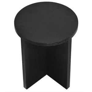Silas Round Mango Wood Side Table