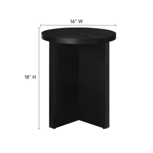 Silas Round Mango Wood Side Table