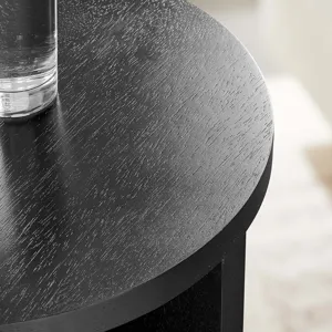 Silas Round Mango Wood Side Table