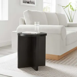 Silas Round Mango Wood Side Table