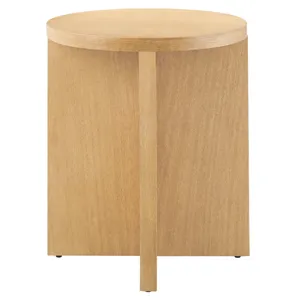Silas Round Mango Wood Side Table