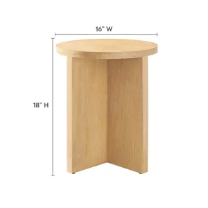 Silas Round Mango Wood Side Table