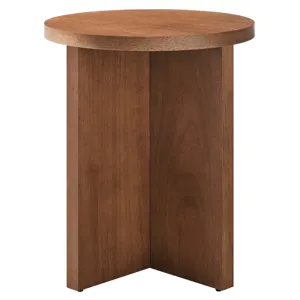 Silas Round Mango Wood Side Table