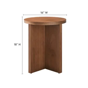 Silas Round Mango Wood Side Table