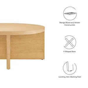 Silas Round Mango Wood Coffee Table