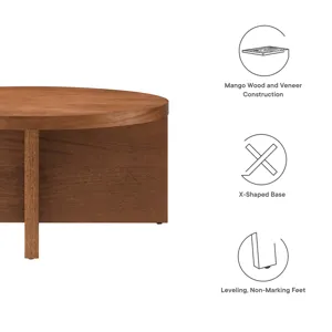 Silas Round Mango Wood Coffee Table