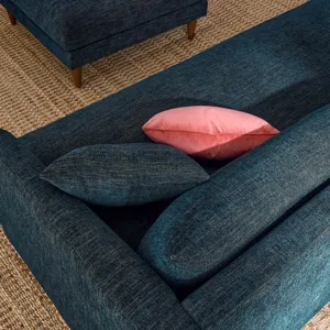 Zoya Down Filled Overstuffed Sofa and Ottoman Set