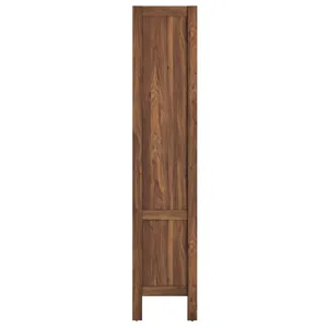 Capri 4-Shelf Wood Grain Bookcase