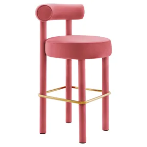 Toulouse Performance Velvet Bar Stool - Set of 2
