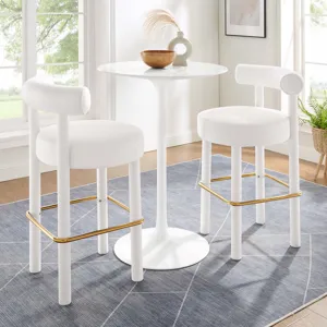 Toulouse Performance Velvet Bar Stool - Set of 2