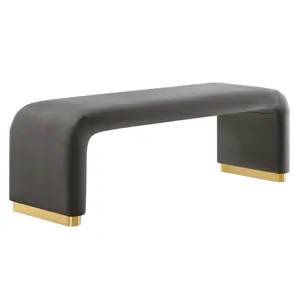 Koda Performance Velvet Waterfall Long Bench