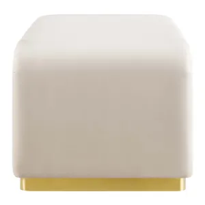 Koda Performance Velvet Waterfall Ottoman