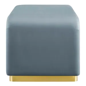 Koda Performance Velvet Waterfall Ottoman