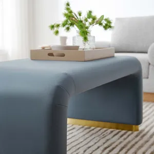 Koda Performance Velvet Waterfall Ottoman