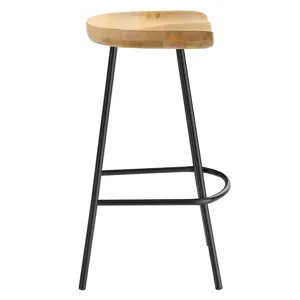 Concord Backless Wood Counter Stools - Set of 2