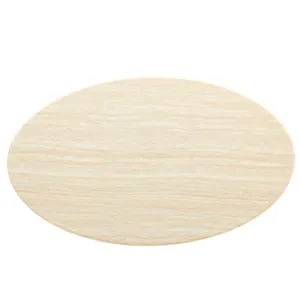 Lippa 60” Oval Artificial Travertine Dining Table