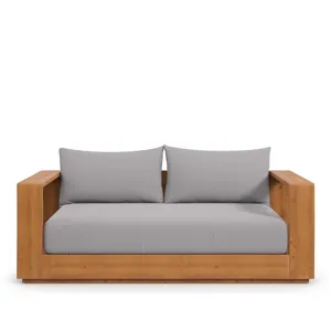 Tahoe Acacia Wood Outdoor Patio Acacia Wood Loveseat