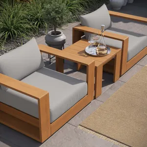 Tahoe Outdoor Patio Acacia Wood 3-Piece Furniture Set