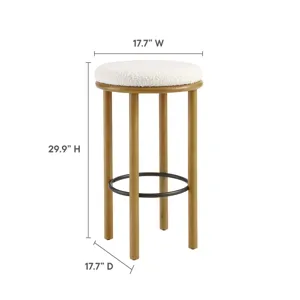 Fable Boucle Fabric Bar Stools - Set of 2