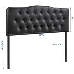Annabel Queen Upholstered Vinyl Headboard