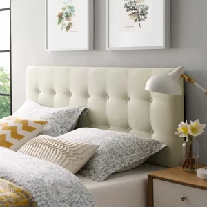 Emily King Upholstered Fabric Headboard