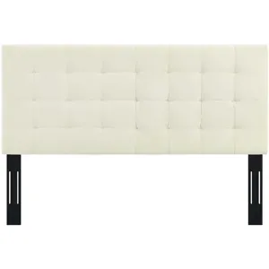 Paisley Tufted Full / Queen Upholstered Performance Velvet Headboard