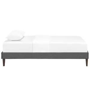 Tessie Twin Fabric Bed Frame with Squared Tapered Legs