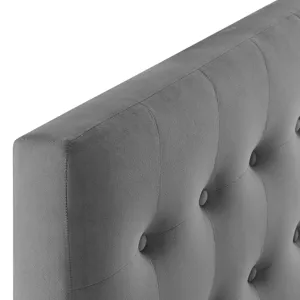 Emily Twin Biscuit Tufted Performance Velvet Headboard