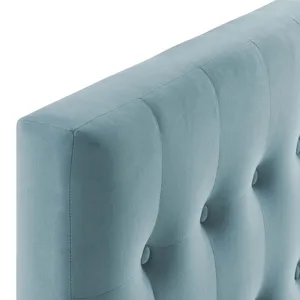 Emily Twin Biscuit Tufted Performance Velvet Headboard