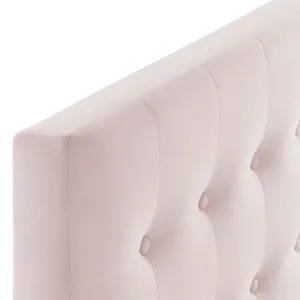 Emily Twin Biscuit Tufted Performance Velvet Headboard