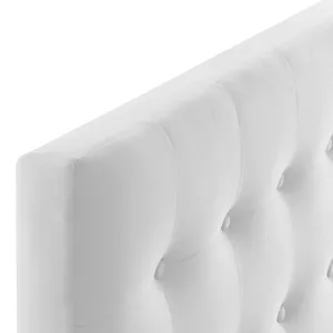 Emily Twin Biscuit Tufted Performance Velvet Headboard