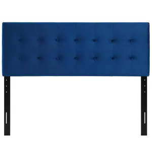 Emily Queen Biscuit Tufted Performance Velvet Headboard