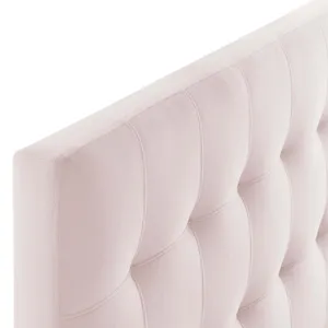 Lily Biscuit Tufted Twin Performance Velvet Headboard