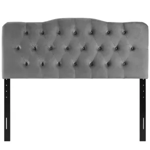 Annabel King Diamond Tufted Performance Velvet Headboard