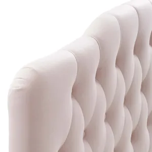 Annabel Queen Diamond Tufted Performance Velvet Headboard