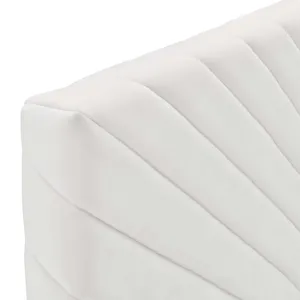 Alyson Angular Channel Tufted Performance Velvet Twin Headboard