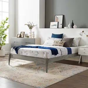June Twin Wood Platform Bed Frame