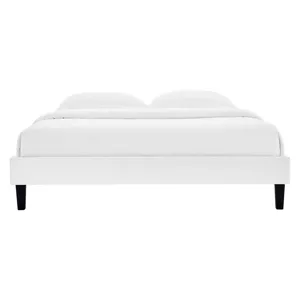 Reign Twin Performance Velvet Platform Bed Frame