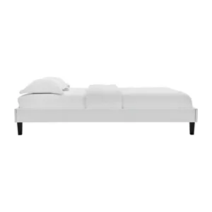 Reign Queen Performance Velvet Platform Bed Frame