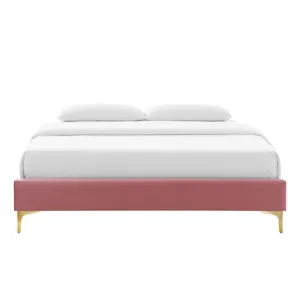Sutton Queen Performance Velvet Bed Frame