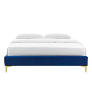 Sutton Queen Performance Velvet Bed Frame